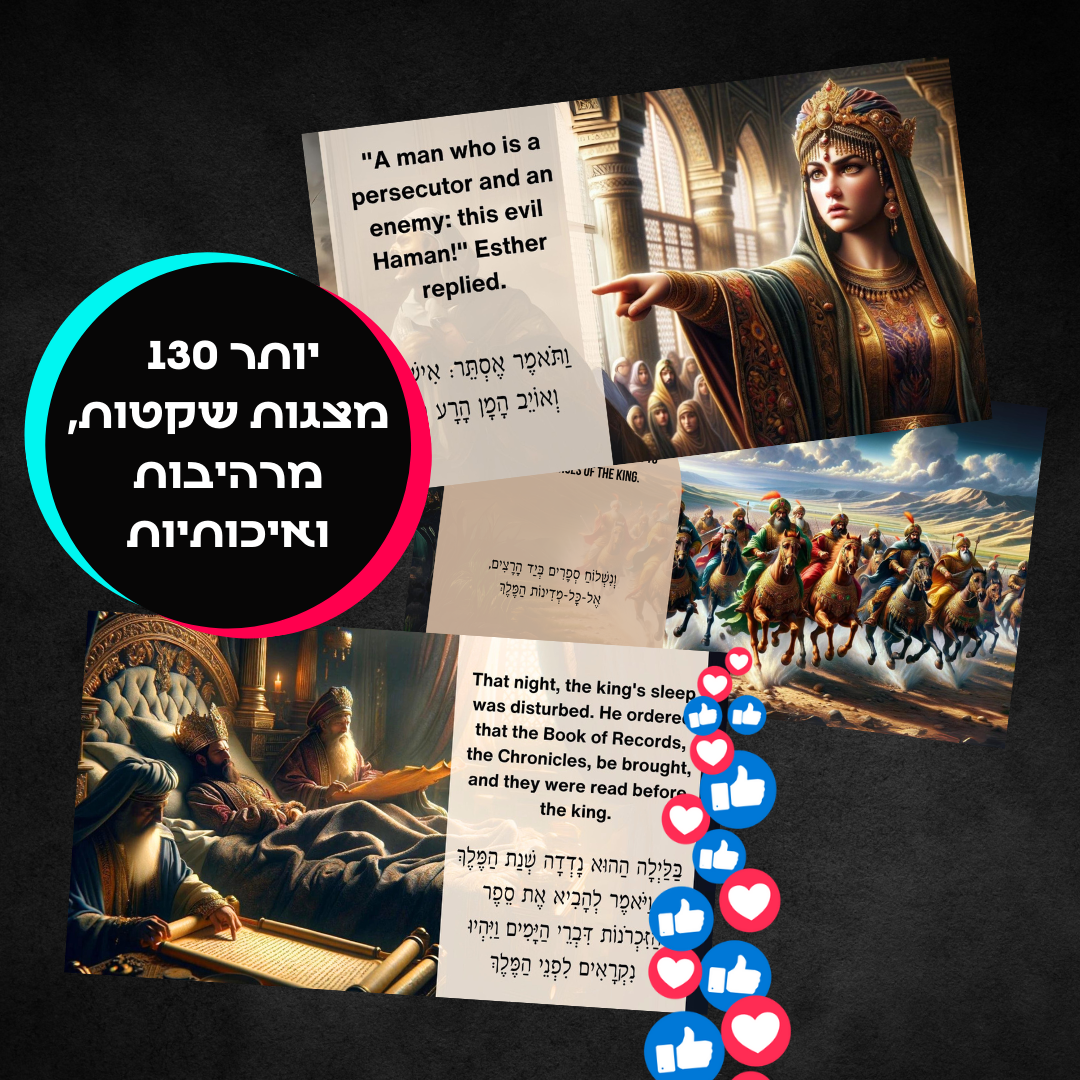 📜 מגילה טיקטוק – החוויה שתשנה את קריאת המגילה שלכם